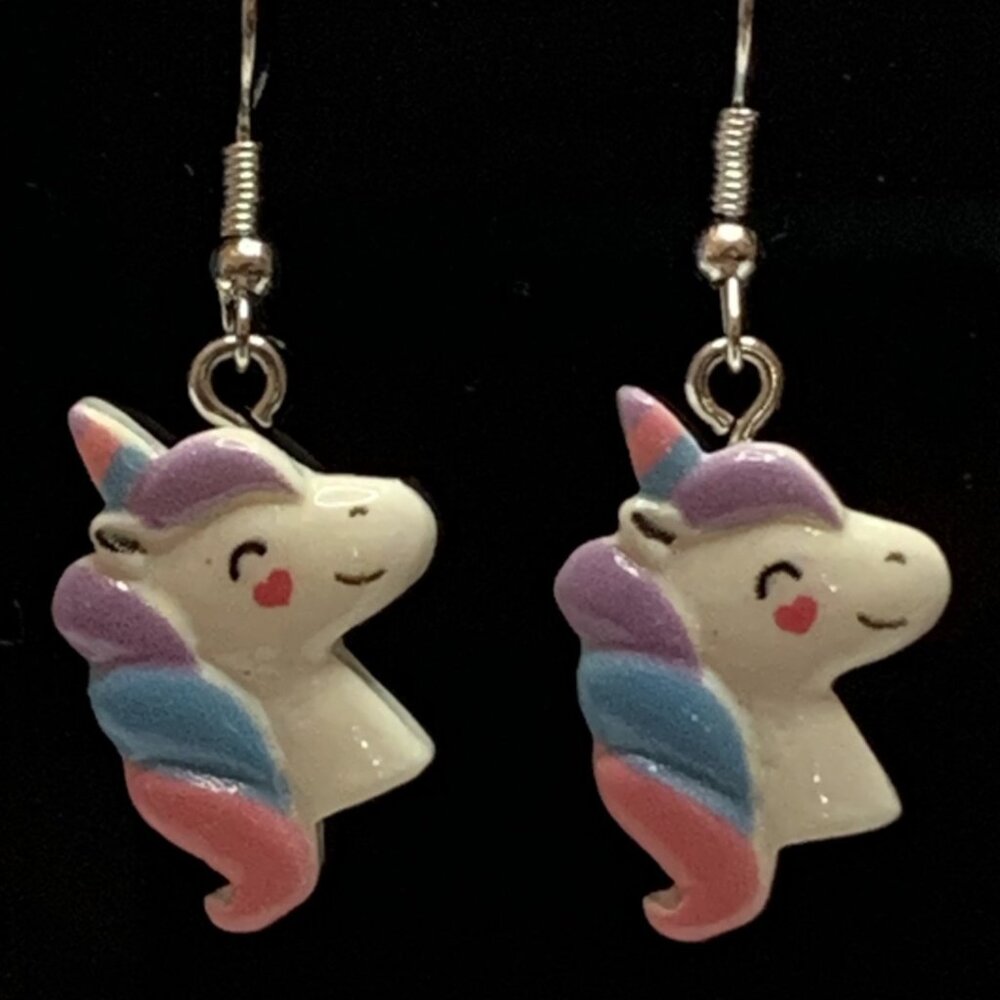 Unicorn Earring, Unicorn Jewelry, Gift Idea, Silly Earring, Cute Earring…